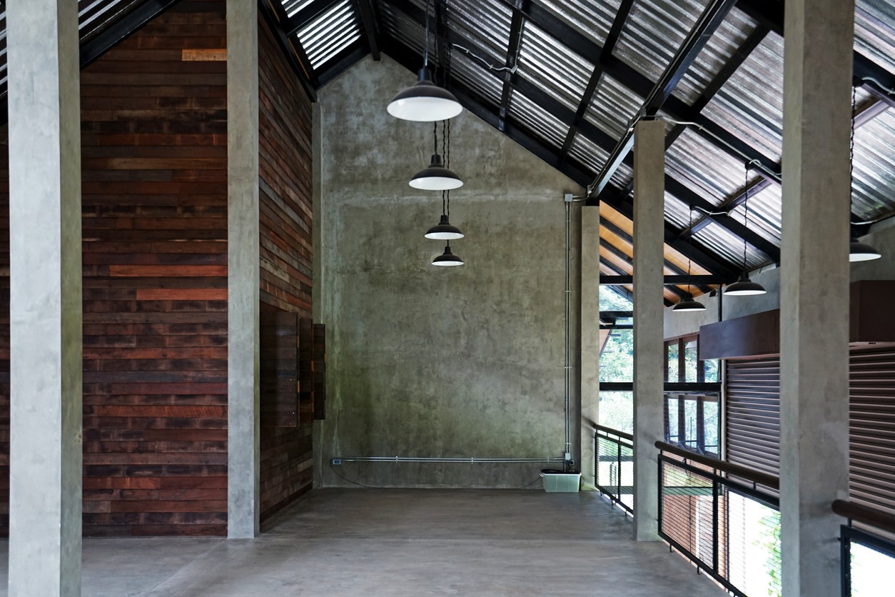 Interior building design and industrial architecture