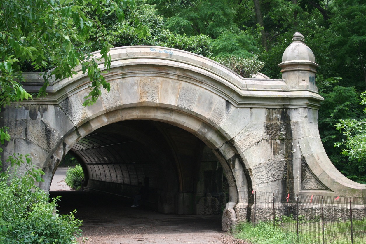 a stone tunnel in Brooklyn