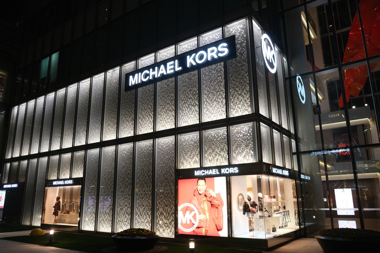 Big Michael Kors store at night