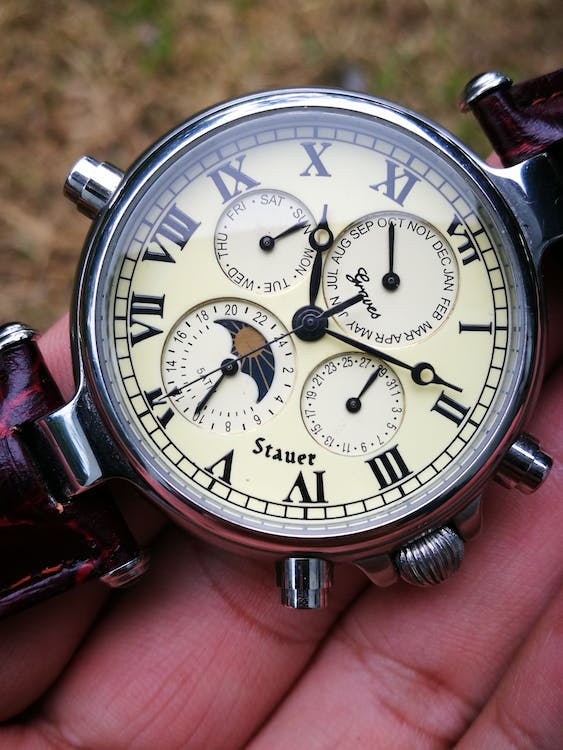 Close-up of Stauer Watch