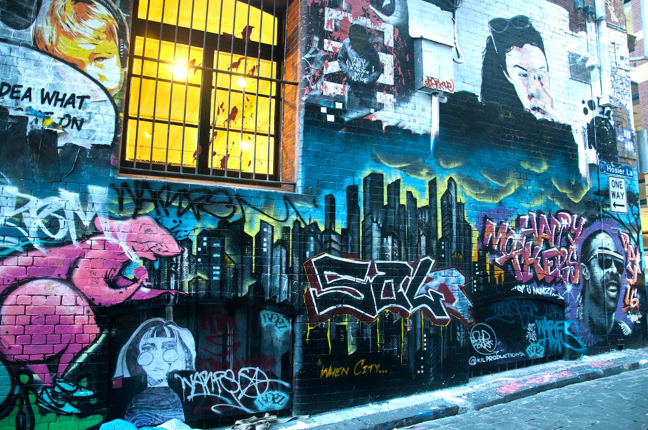 Photography of Graffiti on Brickwall