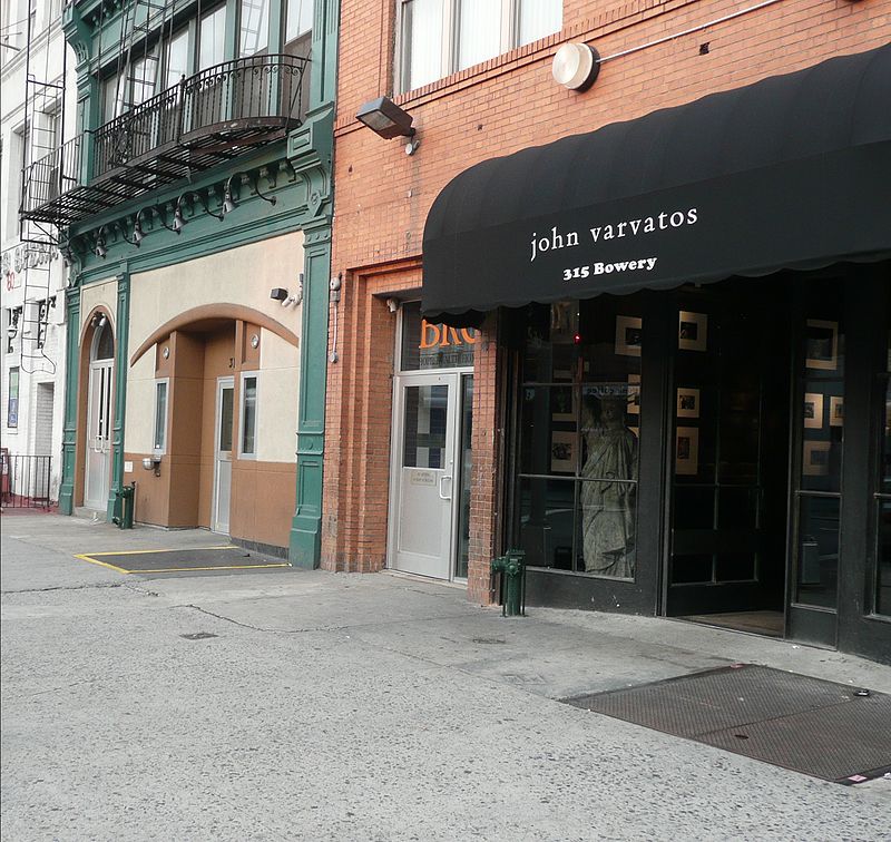 The John Varvatos store on the site where CBGB used to stand