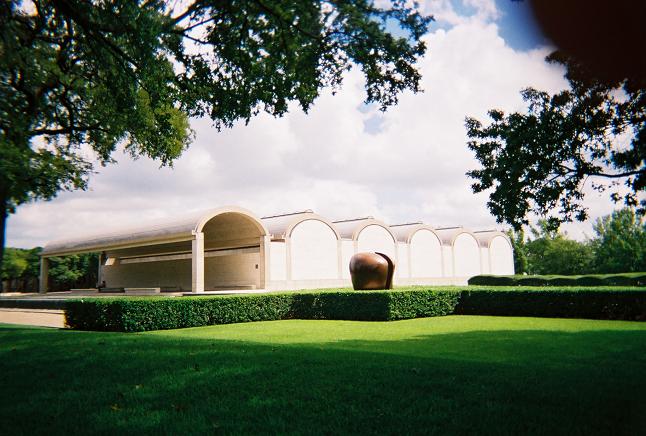 the Kimbell Art Museum in Texas designed by Louis Kahn