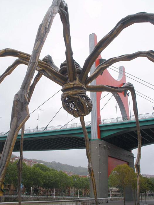 Spider-like sculpture